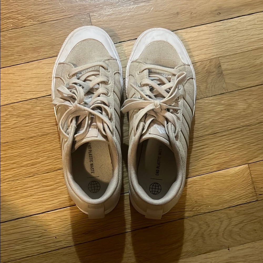 Tan and White Sneakers